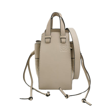 Loewe Hammock Mini Beige Calfskin Leather Top Handle Crossbody Bag-Luxbags