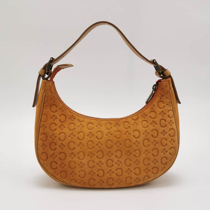 Sold Celine Ava Hobo Pumpkin Caramel Brown Suede Leather Vintage Shoulder Bag