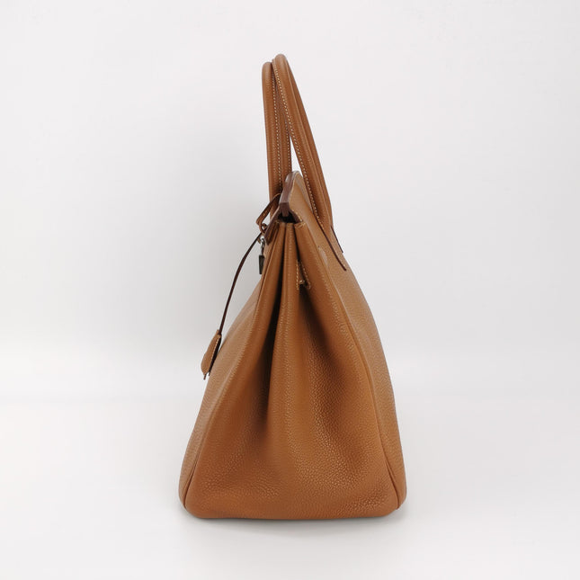 Hermes Birkin 35 Gold Togo Calfskin Leather Palladium Hardware 2004