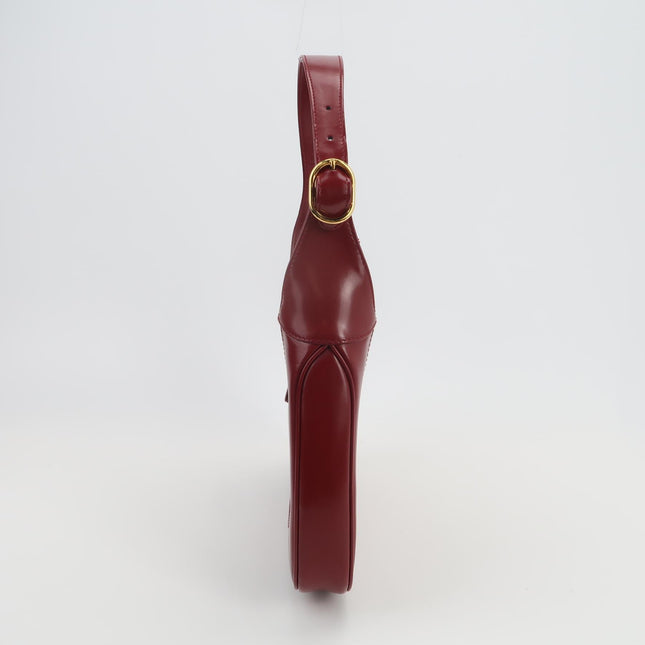 Gucci Jackie 1961 Red Burgundy Leather Bag Small Shoulder Bag