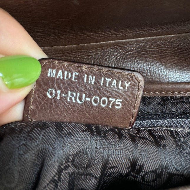 Sold Dior Saddle Vintage Shoulder Bag Shearling Brown and While