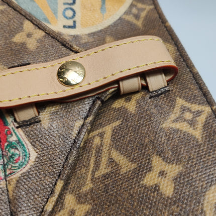 Louis Vuitton OnTheGo Large Hotel Labels Brown Monogram Crossbody Tote