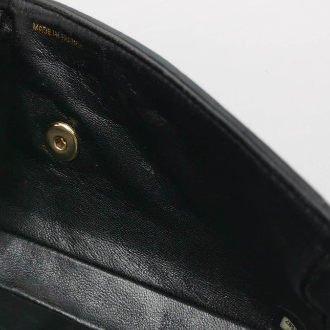 Chanel East West Chocolate Bar Black Leather