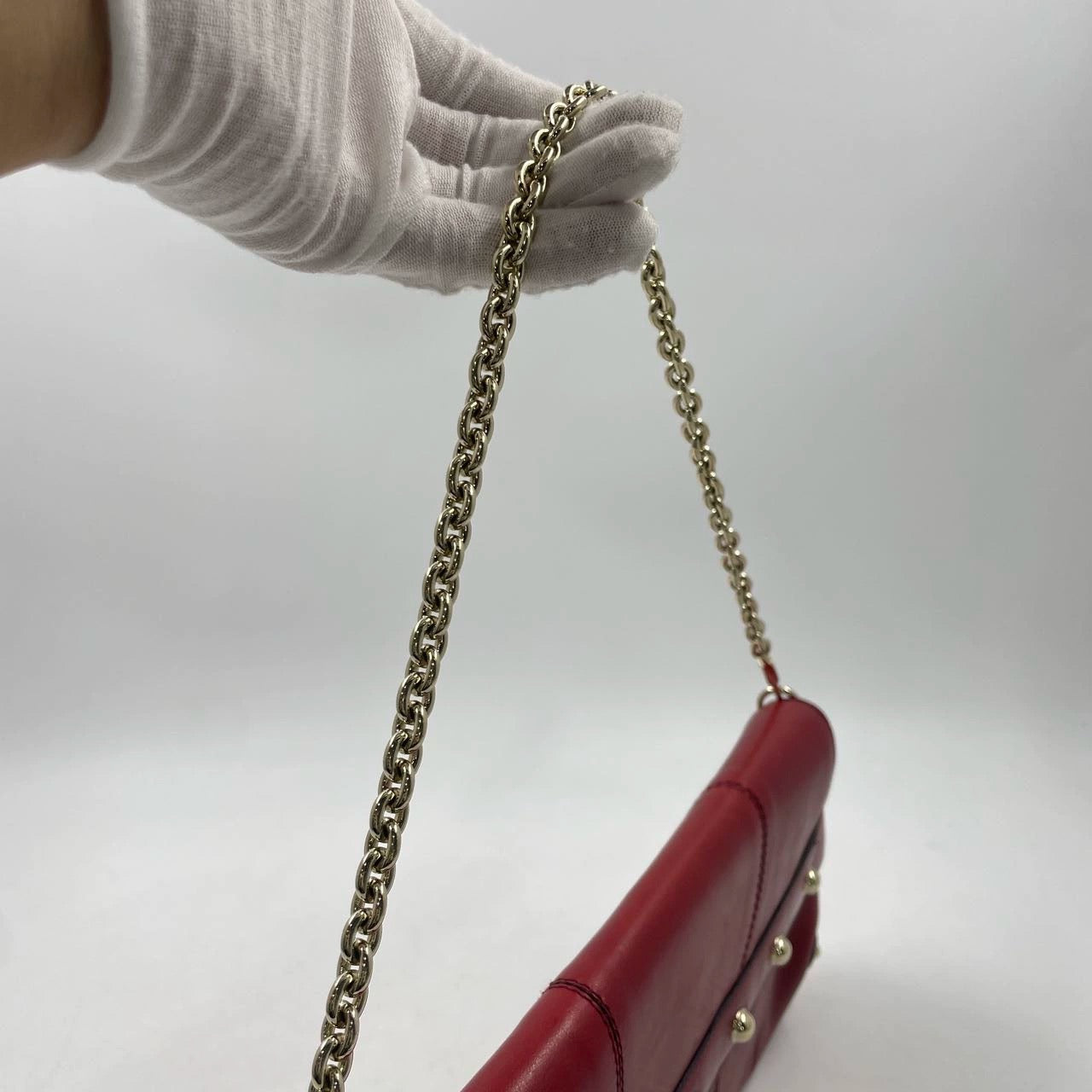 Gucci Horsebit 1955 Large Red Leather Shoulder Bag