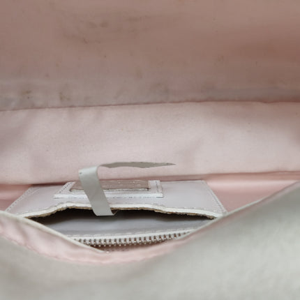 FENDI Baguette 1997 Zebra-Stripe Sequin White and Silver