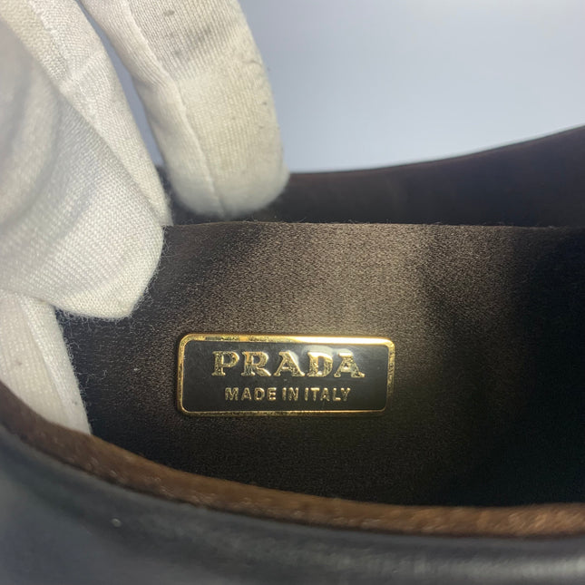 Sold Prada Cleo Vintage Black Leather Gold Hardware