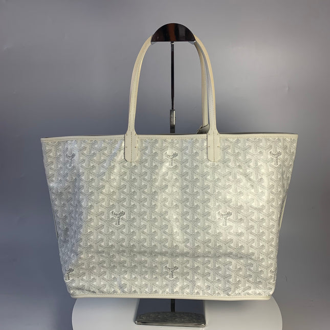 Sold Goyard Anjou PM Medium Tote White Reversible Leather Lining