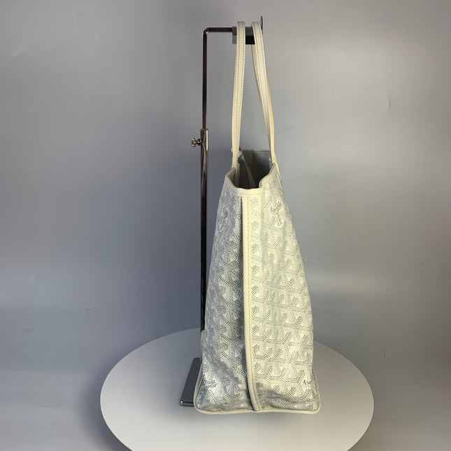 Sold Goyard Anjou PM Medium Tote White Reversible Leather Lining