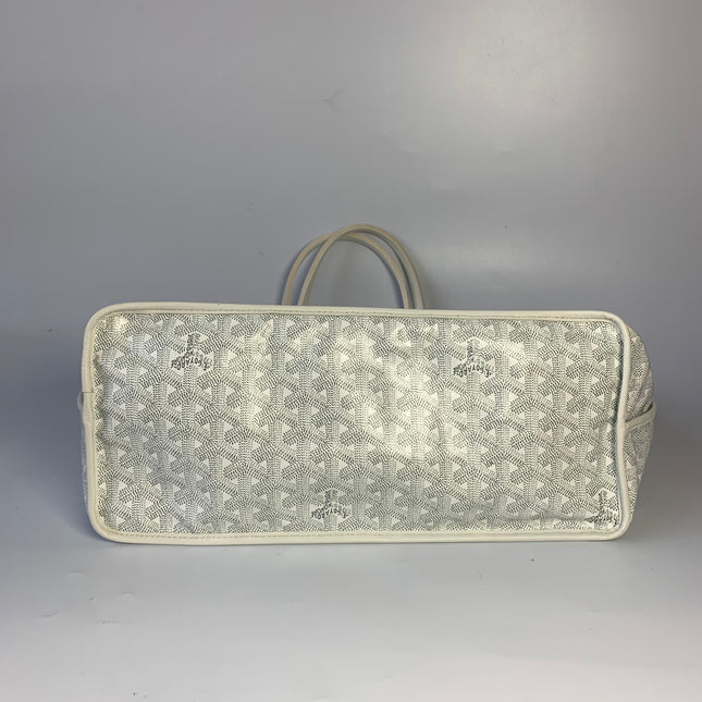 Sold Goyard Anjou PM Medium Tote White Reversible Leather Lining