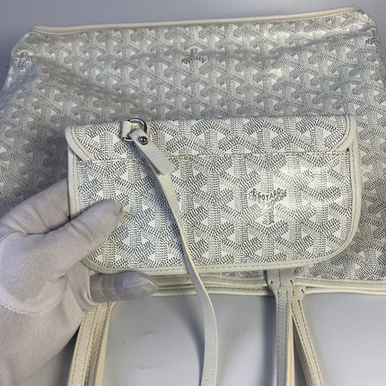 Sold Goyard Anjou PM Medium Tote White Reversible Leather Lining