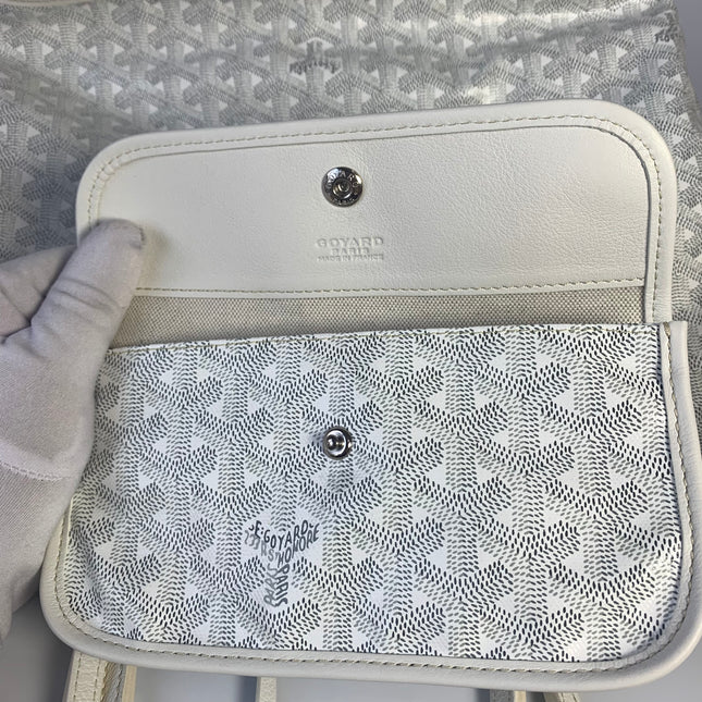 Sold Goyard Anjou PM Medium Tote White Reversible Leather Lining