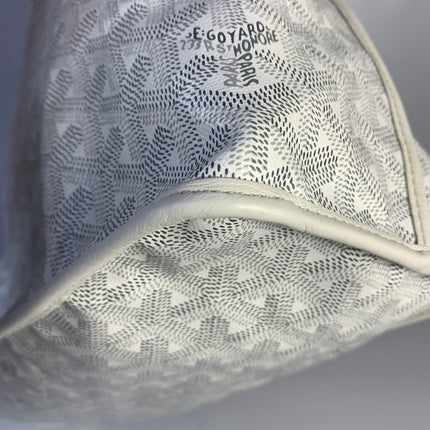 Sold Goyard Anjou PM Medium Tote White Reversible Leather Lining