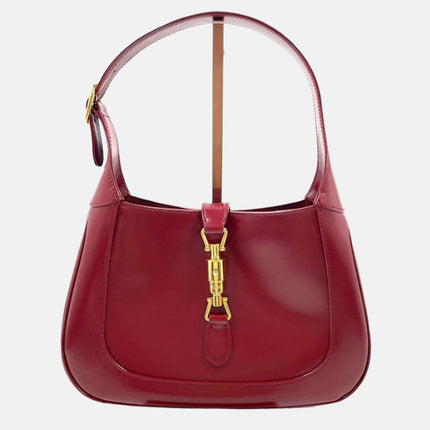 Gucci Jackie 1961 Red Leather Bag Small Shoulder Bag-Luxbags