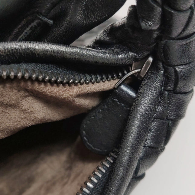 Bottega Veneta Veneta Hobo Maxi Black Leather 51cm
