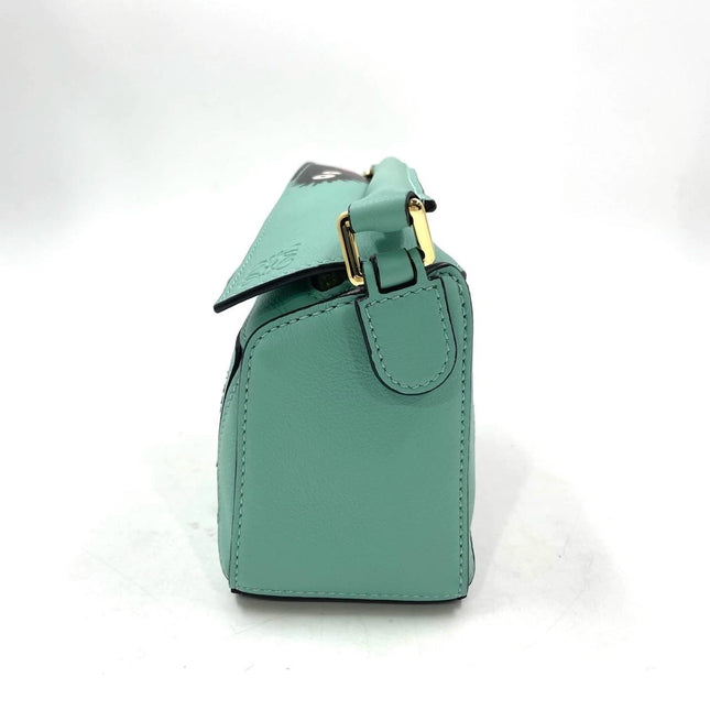 Loewe x Studio Ghibli Collection Susuwatari Mini Puzzle Green Crossbody Bag