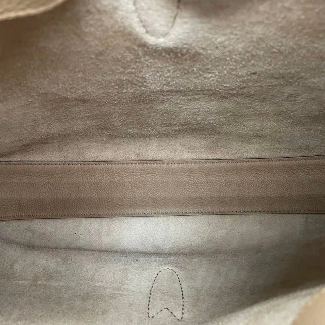 Gucci Jackie Beige Sand Leather Silver Hardware