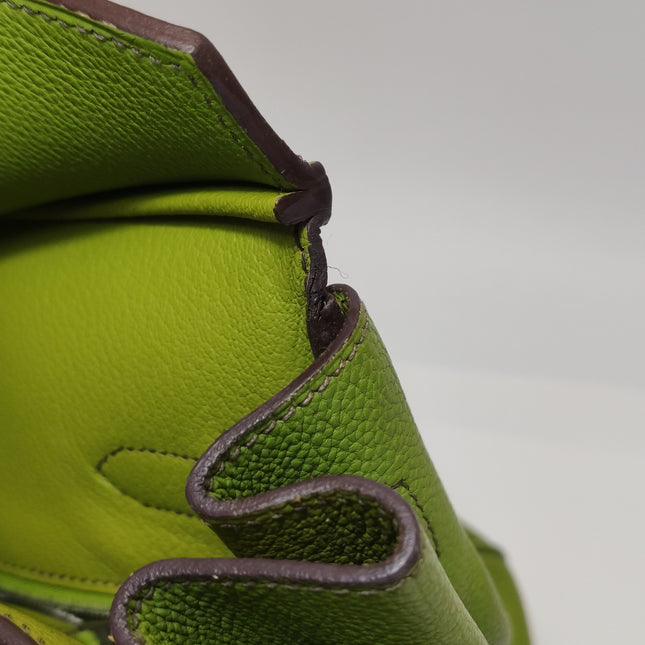 Hermès Birkin 35 Togo Green Vert Anis 37 Palladium Hardware 2008