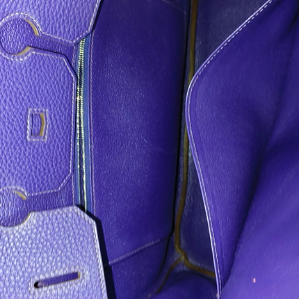 Hermes Birkin 35 Togo Iris Violet Purple Palladium Hardware