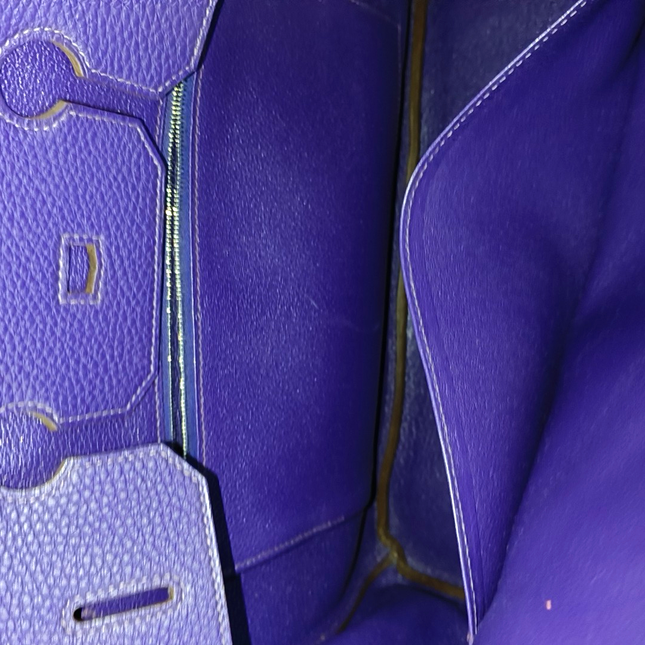Hermès Birkin 35 Togo Iris Violet Purple Palladium Hardware