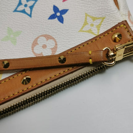 Louis Vuitton x Takashi Murakami Pochette Accessoire White Multicolor