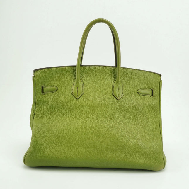 Hermès Birkin 35 Togo Green Vert Anis 37 Palladium Hardware 2008