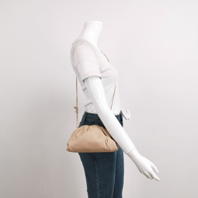 Sold Bottega Veneta Pouch Mini Beige Nude Color Leather