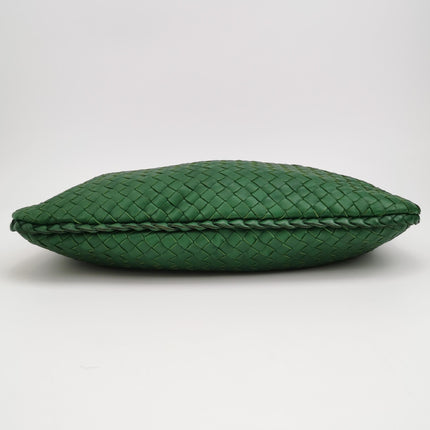 Bottega Veneta Hobo Bag Lambskin Leather Green 40cm