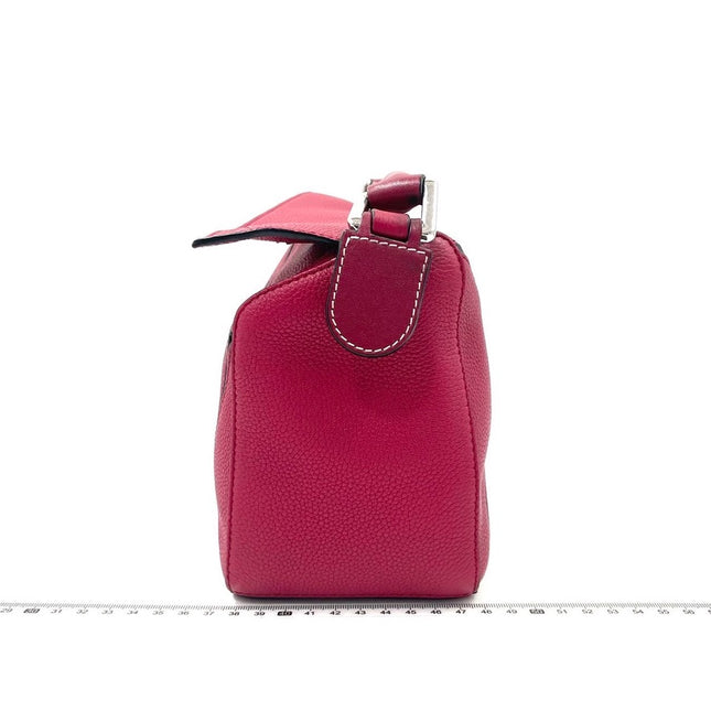 Loewe Puzzle bag small raspberry pink leather