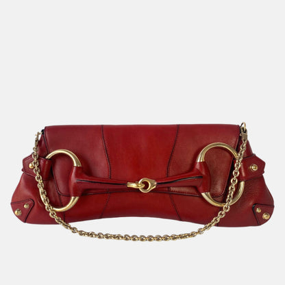 Gucci Horsebit 1955 Large Red Leather Shoulder Bag-Luxbags