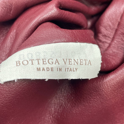 Bottega Veneta Pouch Calfskin Leather Burgundy Large