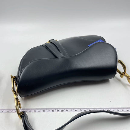 Sold Dior Saddle Medium leather Black Smooth Leather