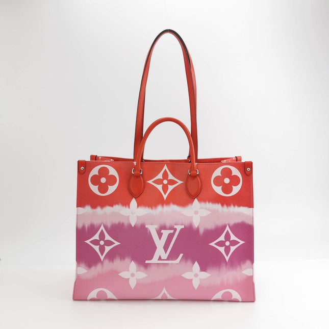 Sold Louis Vuitton OnTheGo Monogram Escale Rouge Leather GM Tote Bag
