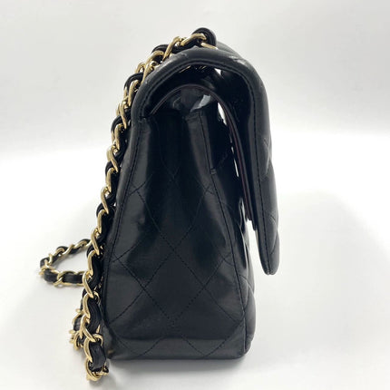 Sold Chanel Classic Flap Jumbo 2012 Black Lambskin Leather Double Flap with Gold Hardware