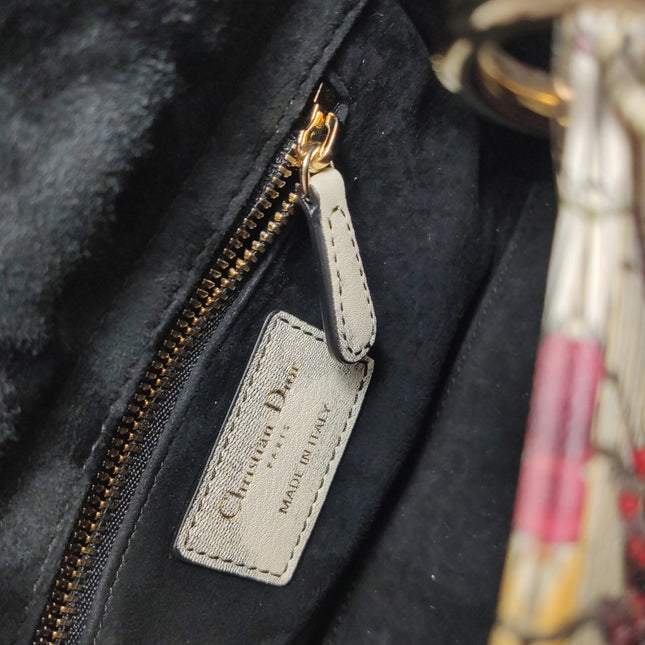 Lady Dior Mini Embroidered Phoenix Cloth Multicolor Handbag