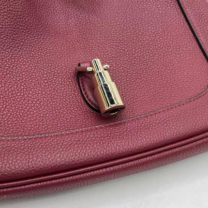 Gucci Jackie 1961 Small Burgundy Grained Leather Shoulder Bag