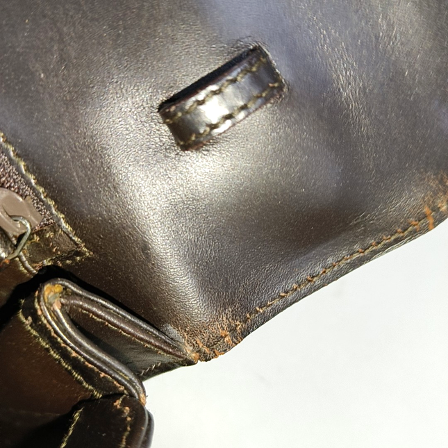 Sold Gucci Bamboo 1947 Top Handle Bag Leather Medium Brown Pony-style Calfskin Leather