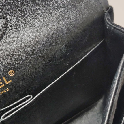Chanel Classic Flap Medium Black Velvet Gold Hardware, 2014-2015