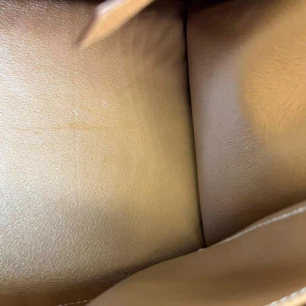 Hermes Kelly 32 Sellier Vintage Gold Epsom Leather Gold Hardware With Strap 1990