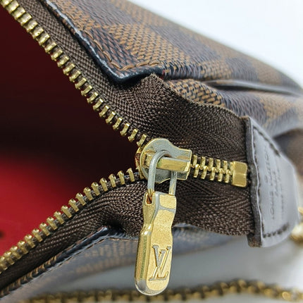 Louis Vuitton Eva Brown Damier Ebene Monogram Shoulder Bag with Strap