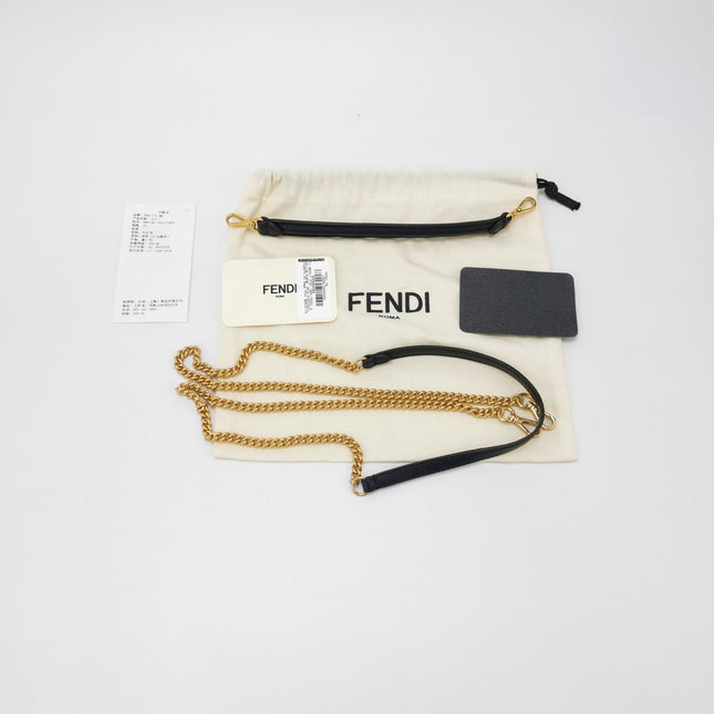Sold Fendi Baguette Mini Navy Nappa Leather Crossbody Bag
