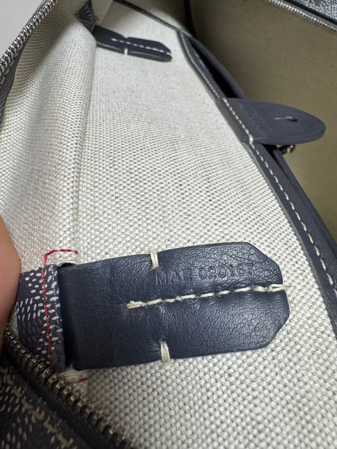 Goyard Artois PM Small/Medium Grey Tote with Leather Corners and Zip Opening