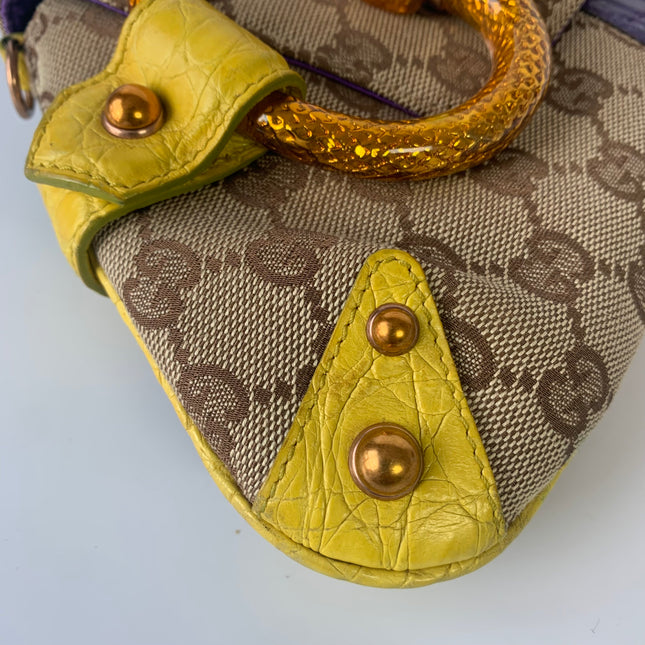 Gucci Horsebit 1955 Chain bag with embellished snake head buckle