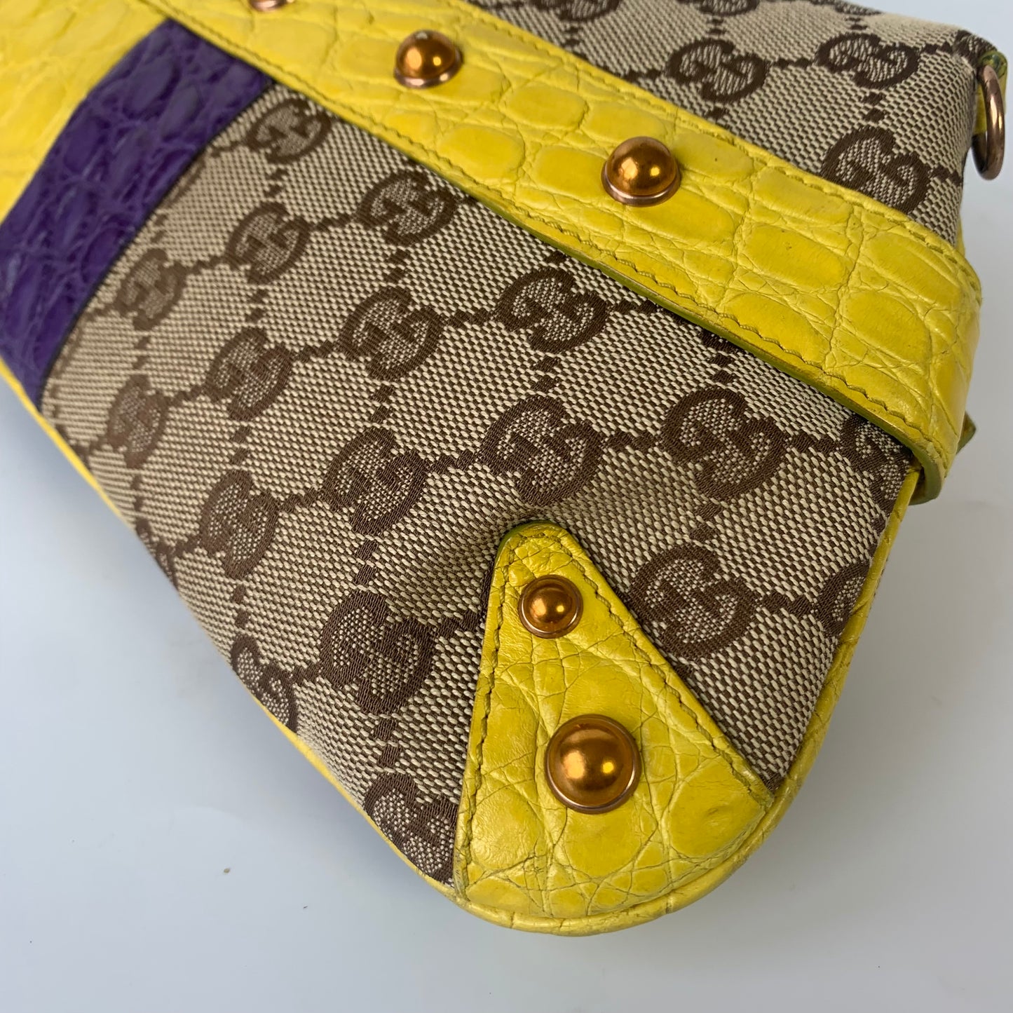 Gucci Horsebit 1955 Chain bag with embellished snake head buckle