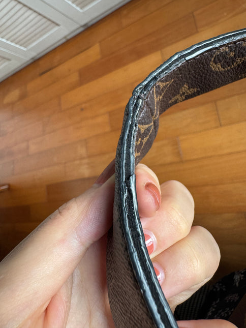 Louis Vuitton Atlantis Small Brown Monogram Canvas Bucket Bag with Strap