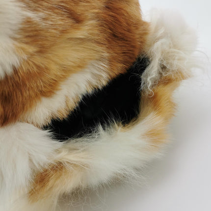 Fendi Multicolor Brown Fur FF Logo Flap Shoulder Bag