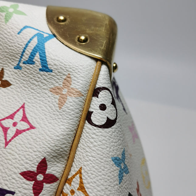 Louis Vuitton x Takashi Murakami Speedy 30 Lock White Multicolor