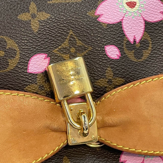 Louis Vuitton x Takashi Murakami Cherry Blossom Sack Reto PM Monogram Handbag