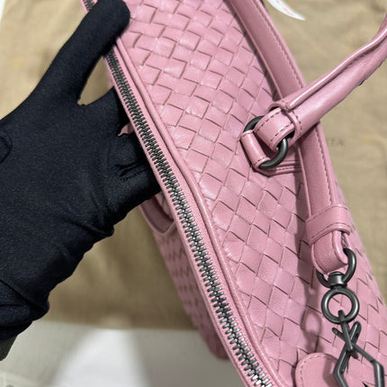 Sold Bottega Veneta Medium Convertible Tote Bag Hobo Cherry Pink Leather Two-way Carry 40cm