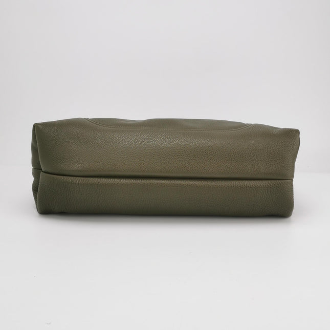 Gucci Softbit Maxi Shoulder Bag Olive Green Calfskin Leather 2024