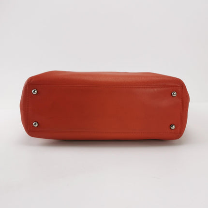 Chanel Cerf Executive Tall Red Leather Handbag 30cm